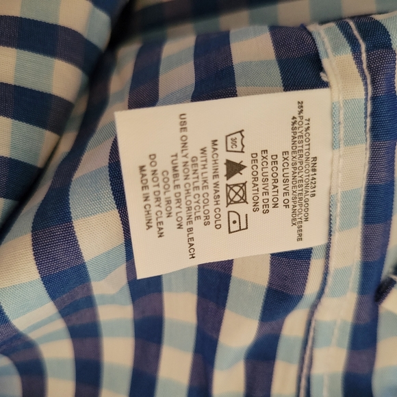 NWT Mens Nick Graham Everywhere Stretch Modern Fit Button Down - Picture 10 of 10